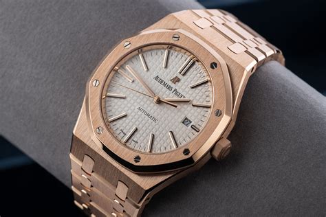 audemars piguet gold white bezel|audemars piguet rose gold.